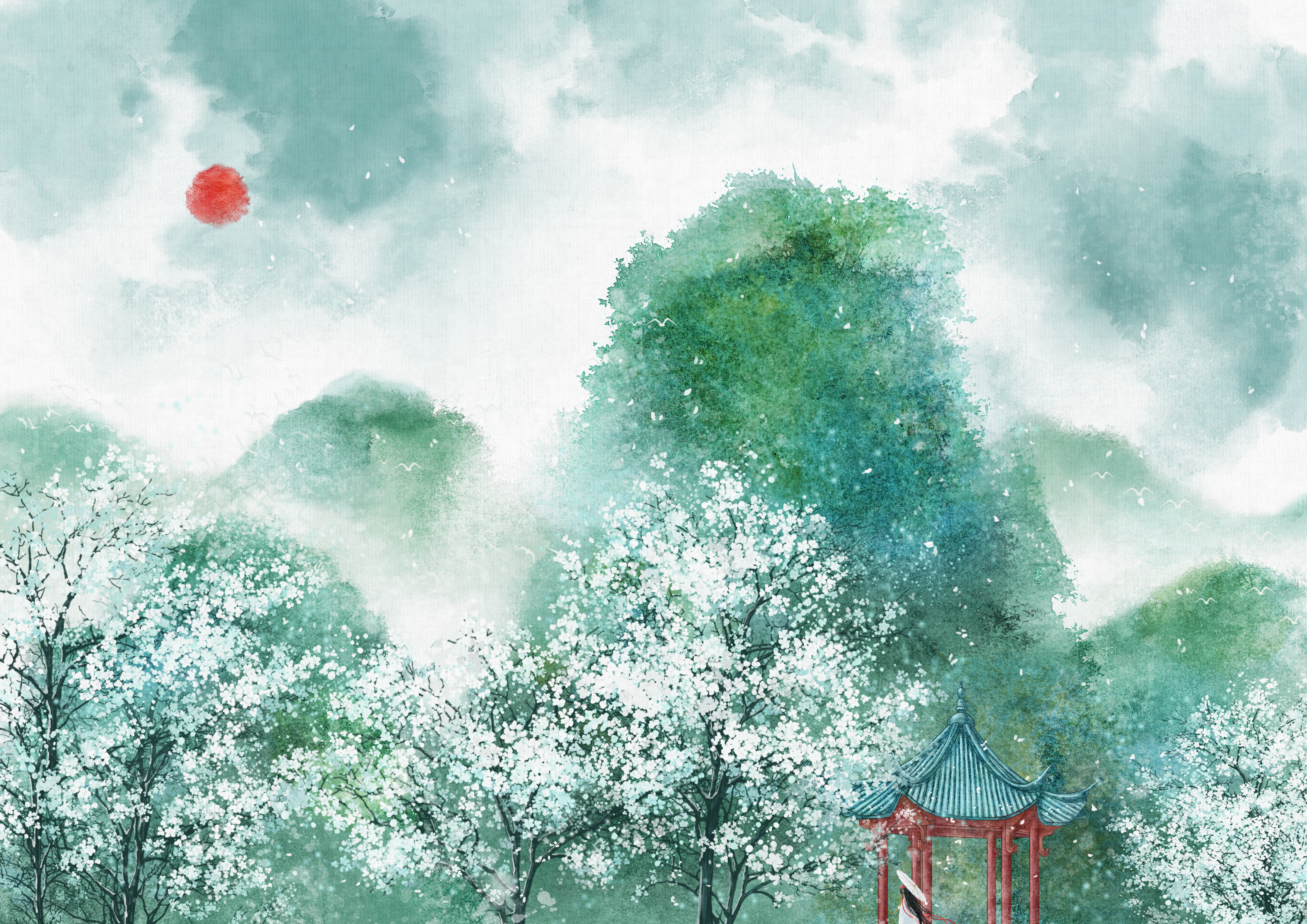 梨花飘落古诗词朗诵,梨花古诗词有解释