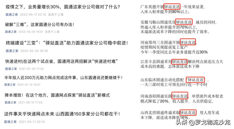 圆通末端分拣,圆通快递末端配送现状