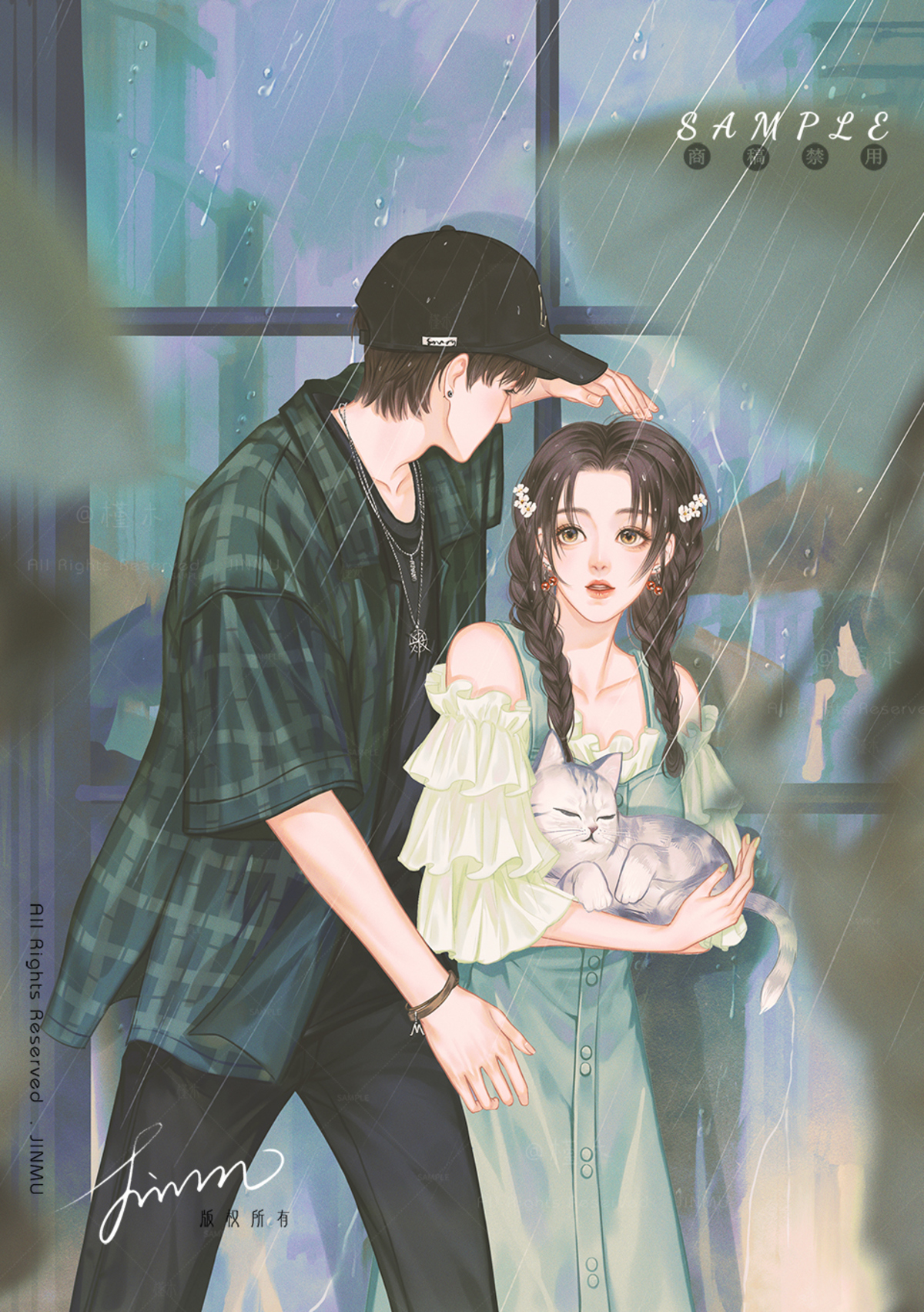 好甜呐,这位插画大大也太会了吧!缺情头的快来收藏啦