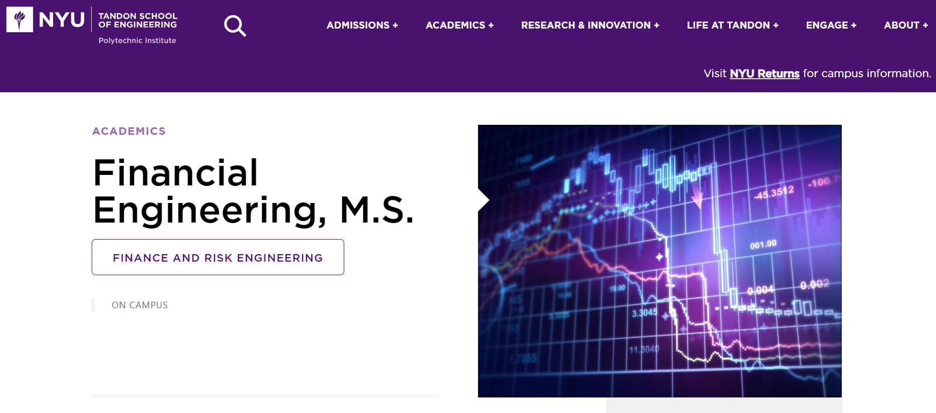 纽约大学金融硕士申请条件,纽约大学金融硕士就业前景