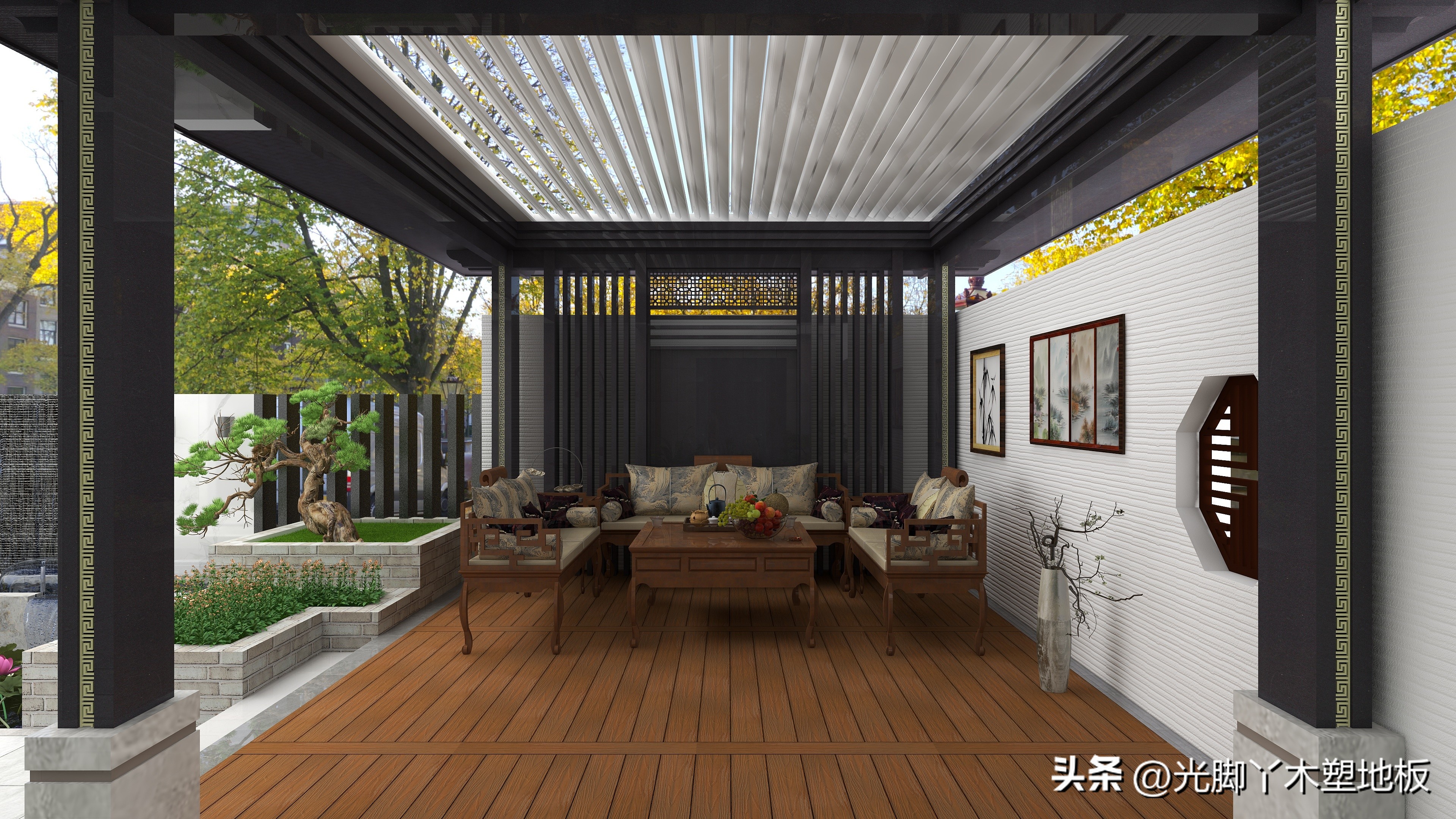 园林绿化户外塑木,木塑板材环保