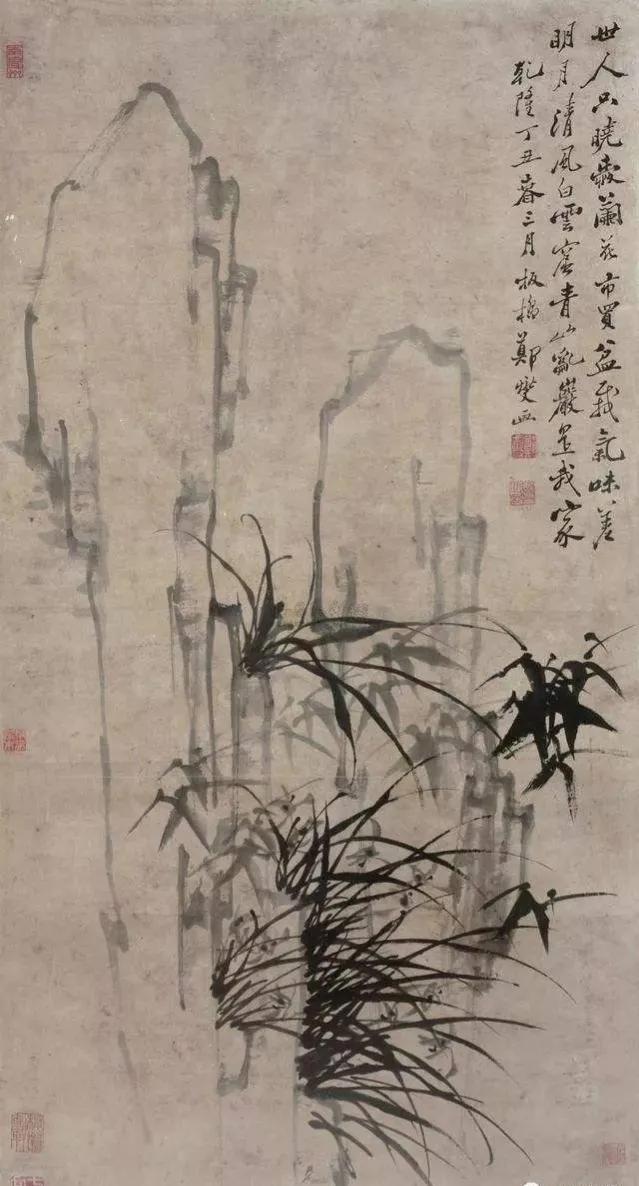 兰花画得最好的是郑板桥吗,郑板桥最著名的兰竹画