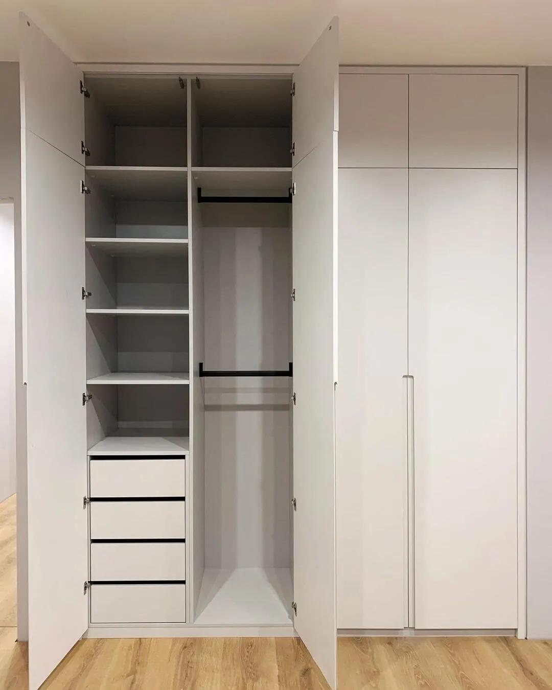 高光衣柜柜门款式大全,30款轻奢风格衣柜