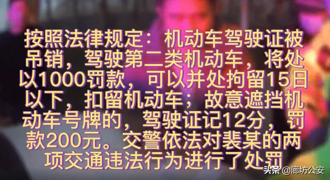 挡牌照违法吗,交警处罚单没写拘留