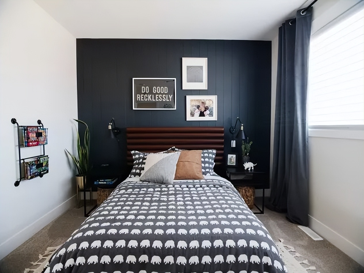 儿童装修效果图卧室男孩,儿童书房卧室一体装修效果图