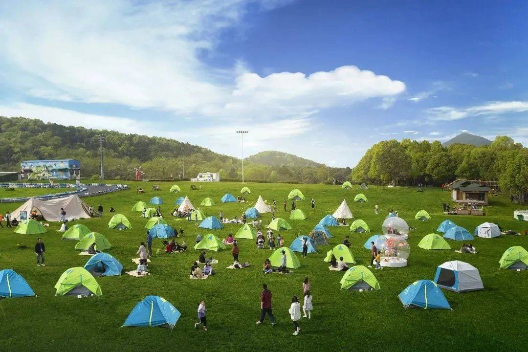 想了一百种关于春天的文案,却不及一场金坛茅山春日野餐露营美好