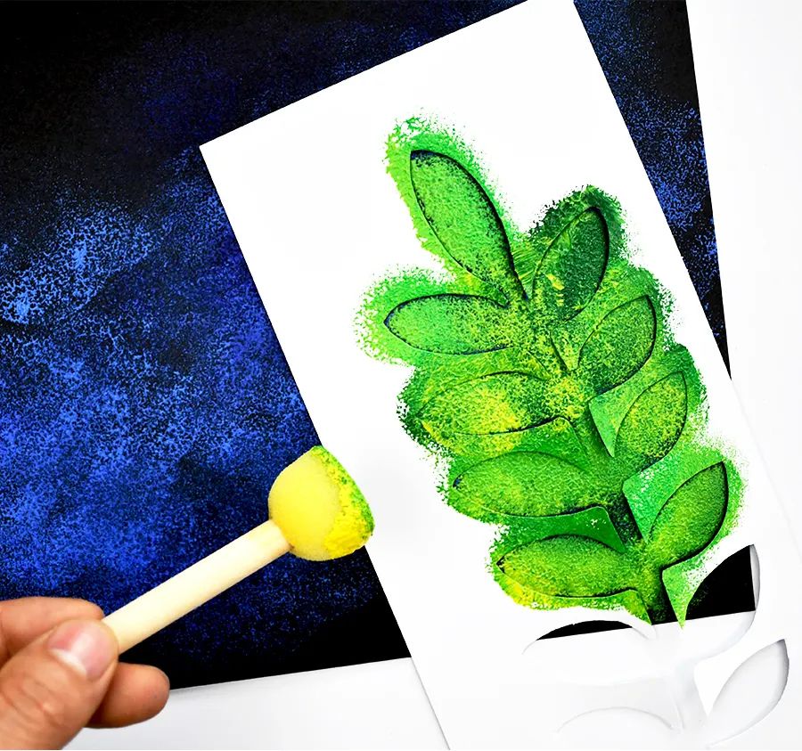 儿童画教程｜学习奇妙的漏印版画——生机盎然的春