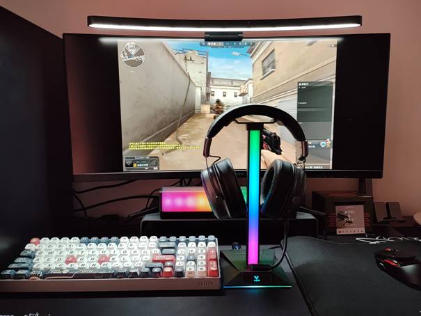 雷柏VH800双模无线RGB游戏耳机,头戴式耳机蓝牙雷柏vh800