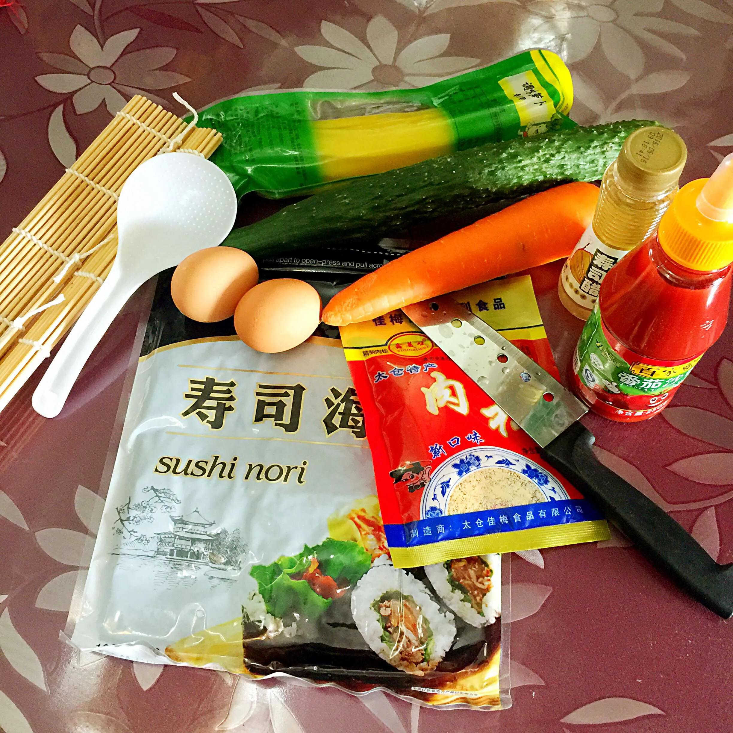 手残*党**的第一实际操作～制作寿司🍣🤲🏻