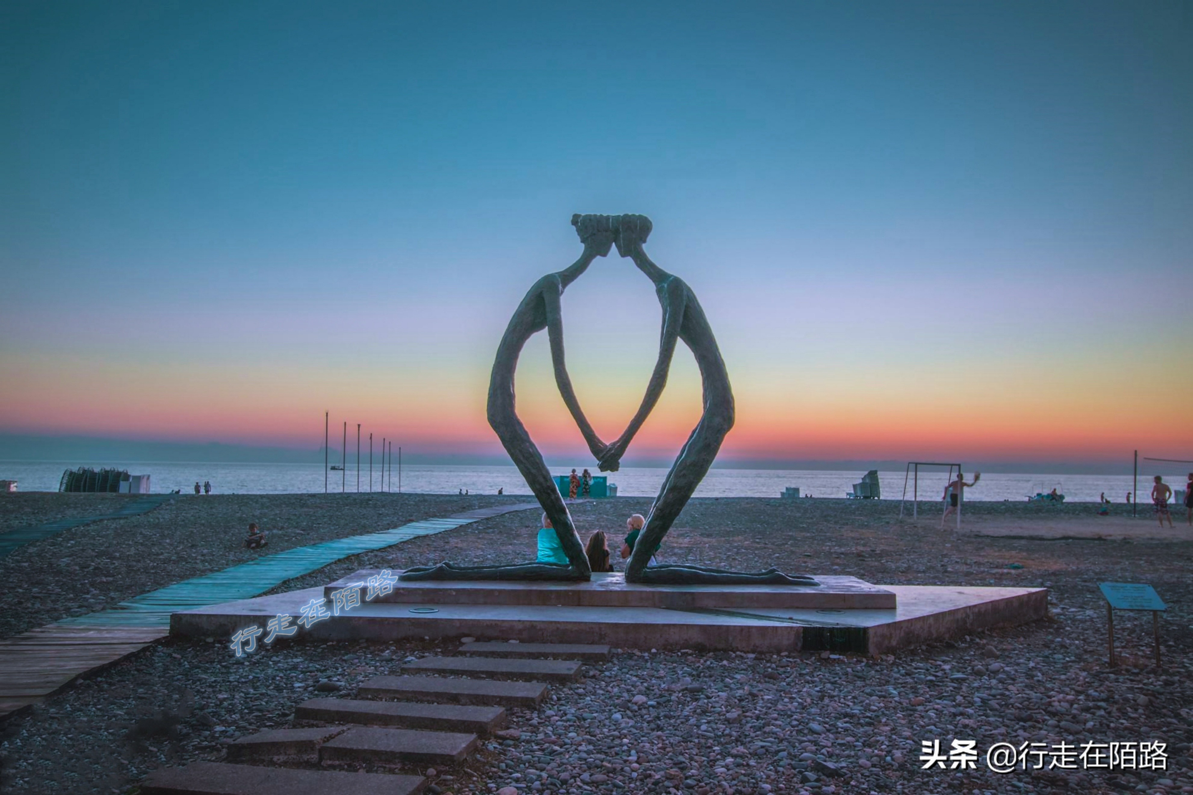 格鲁吉亚城市风景,格鲁吉亚黑海边的旅游胜地