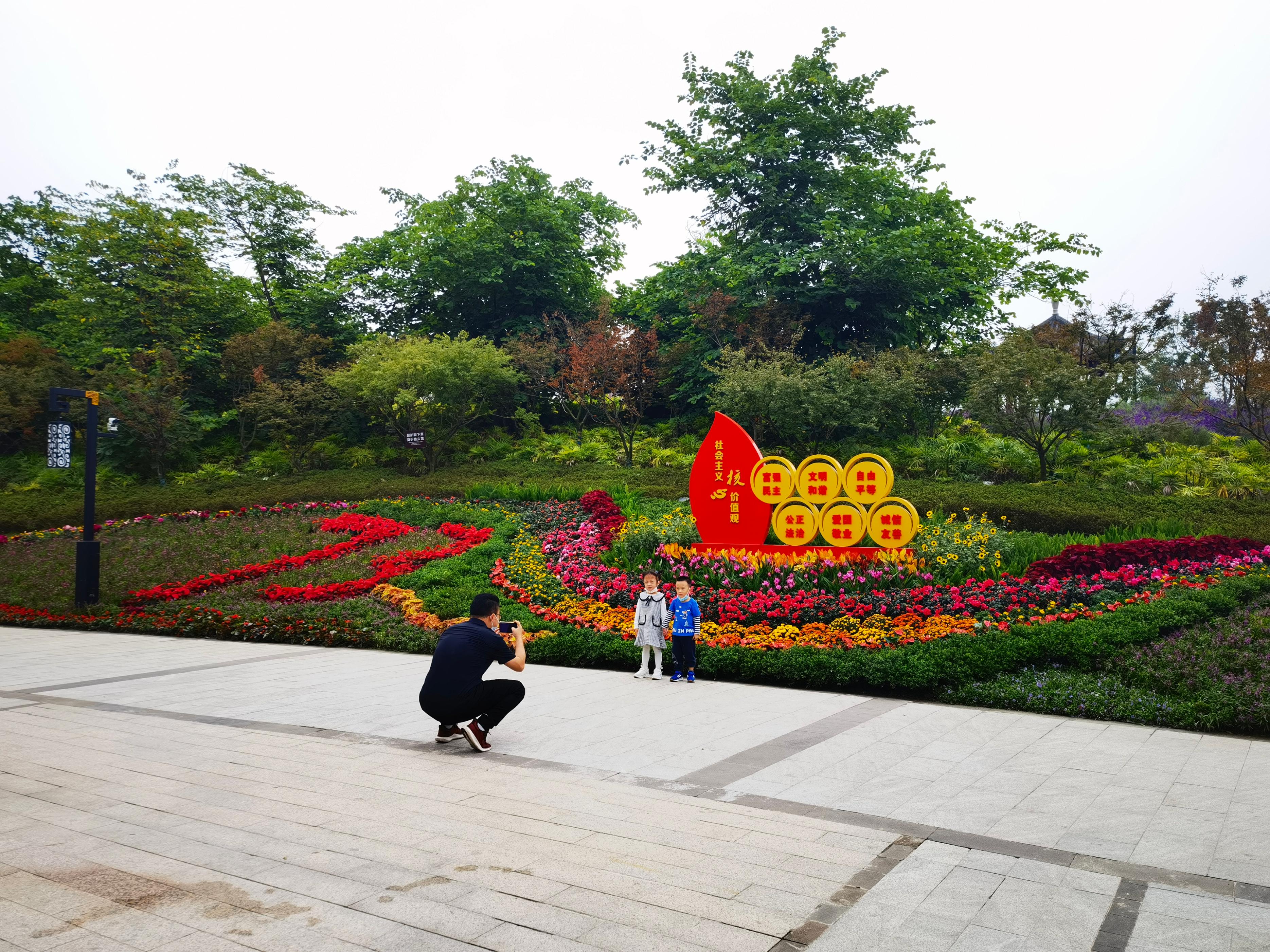 68万盆鲜花“笑意盈盈”,迎来国庆“喜气洋洋”