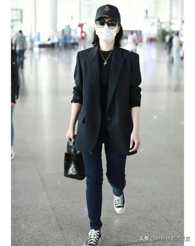 袁泉陈数穿搭图,陈数袁泉阔腿裤