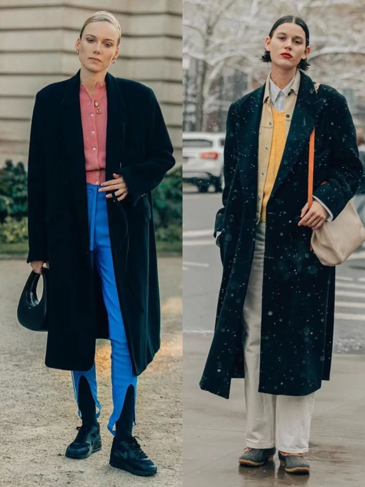 皮肤黑穿深红色的大衣怎么搭配,带帽黑灰色格子大衣怎么搭配好看