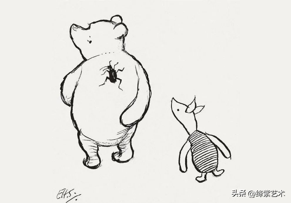 “爷青回”系列,一组罕见的小熊维尼原画,引起无数人共鸣