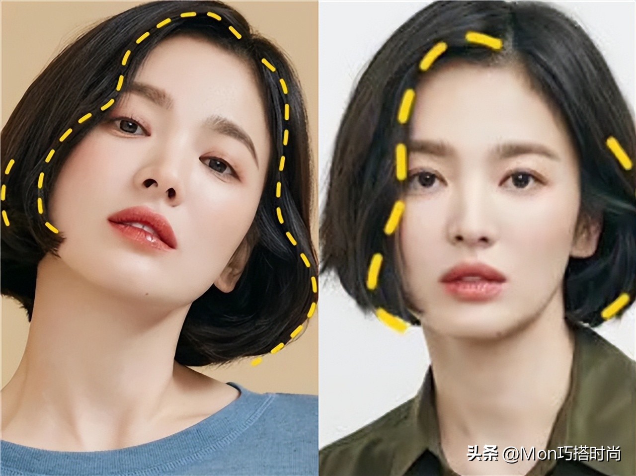 脸小颈短的人适合什么发型,减龄显发量多的齐肩发发型