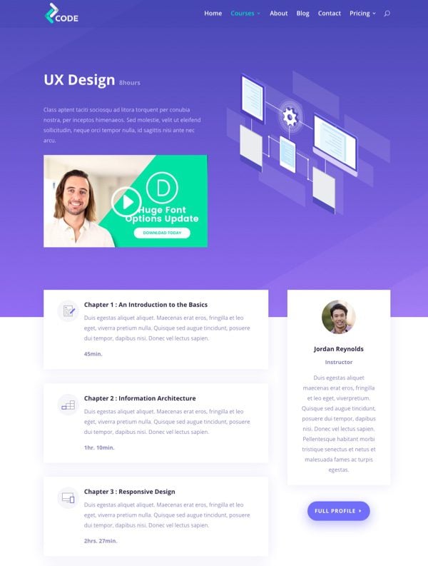 使用Divi创建在线学习管理,LMS网站