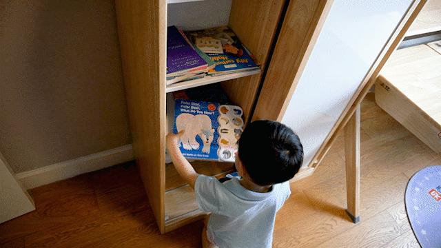 斯芬达儿童书柜,斯芬达小鹿学习桌椅