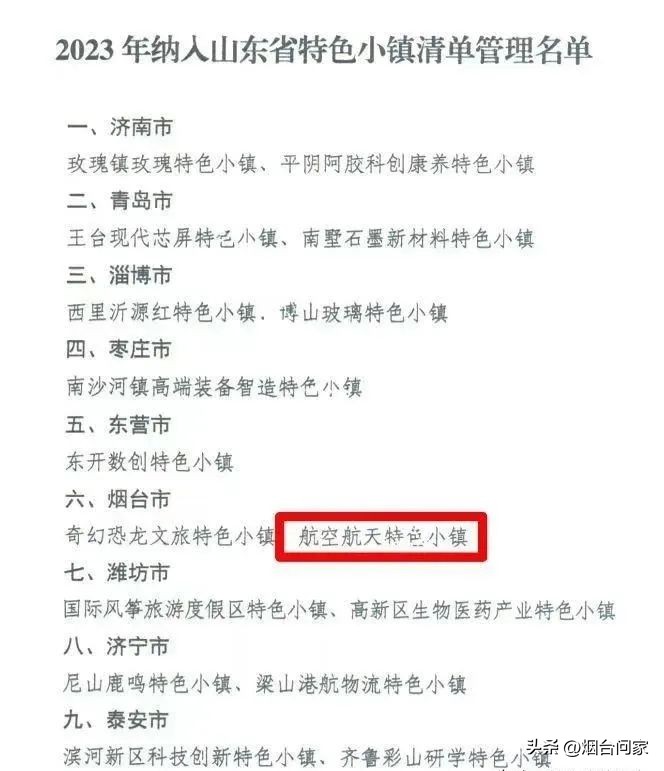 烟台特色小镇最新消息,烟台开发区小镇