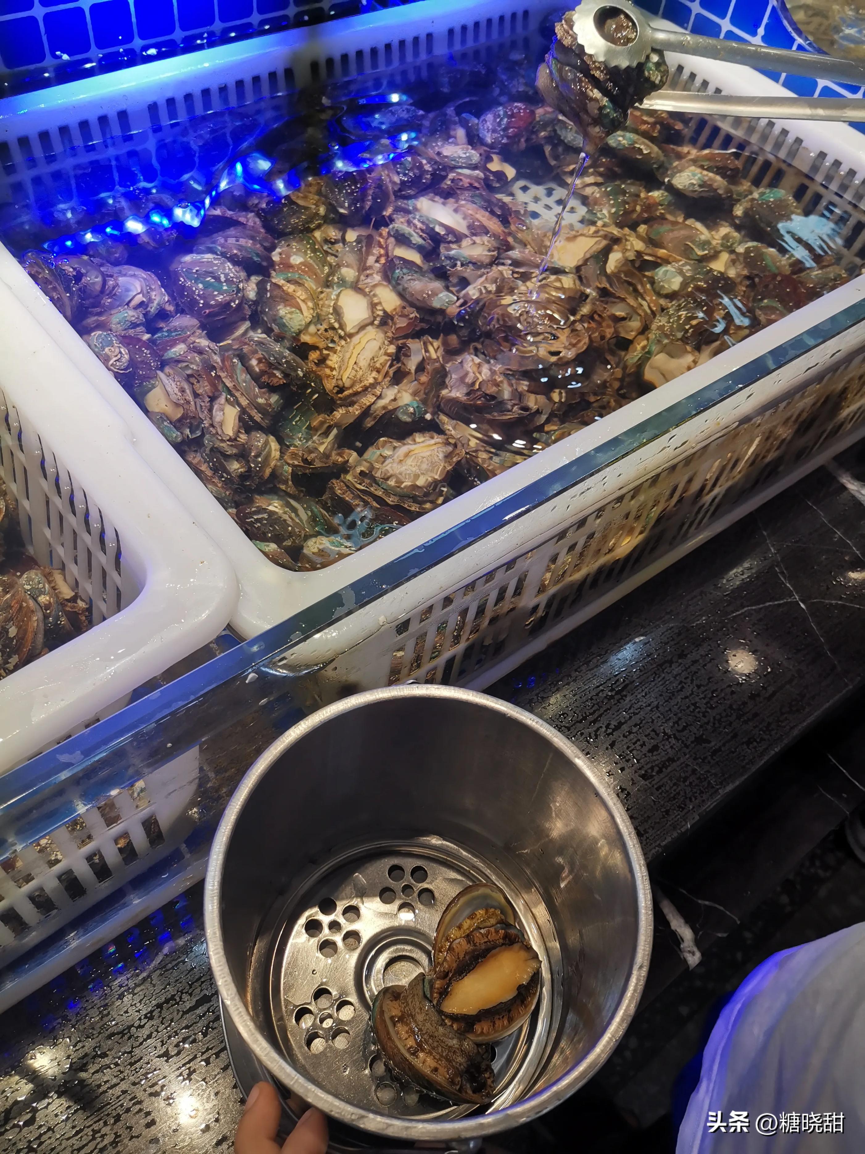 美食探店看着蒜蓉虾流口水,海鲜鲍鱼小龙虾螃蟹