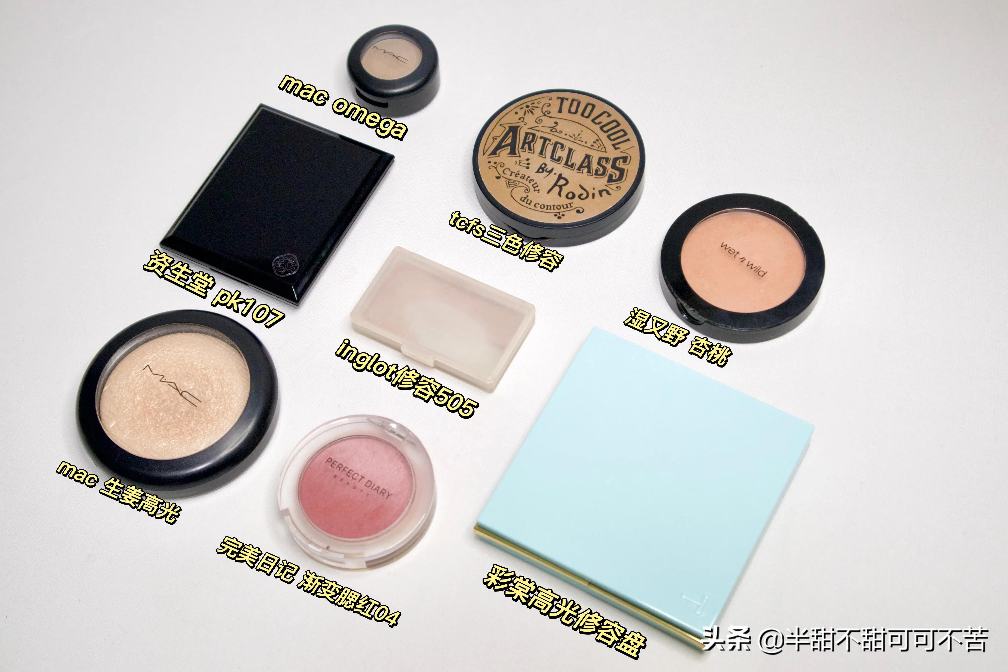 新手小白党平价修容高光腮红推荐,高光修容腮红一体20色推荐红榜