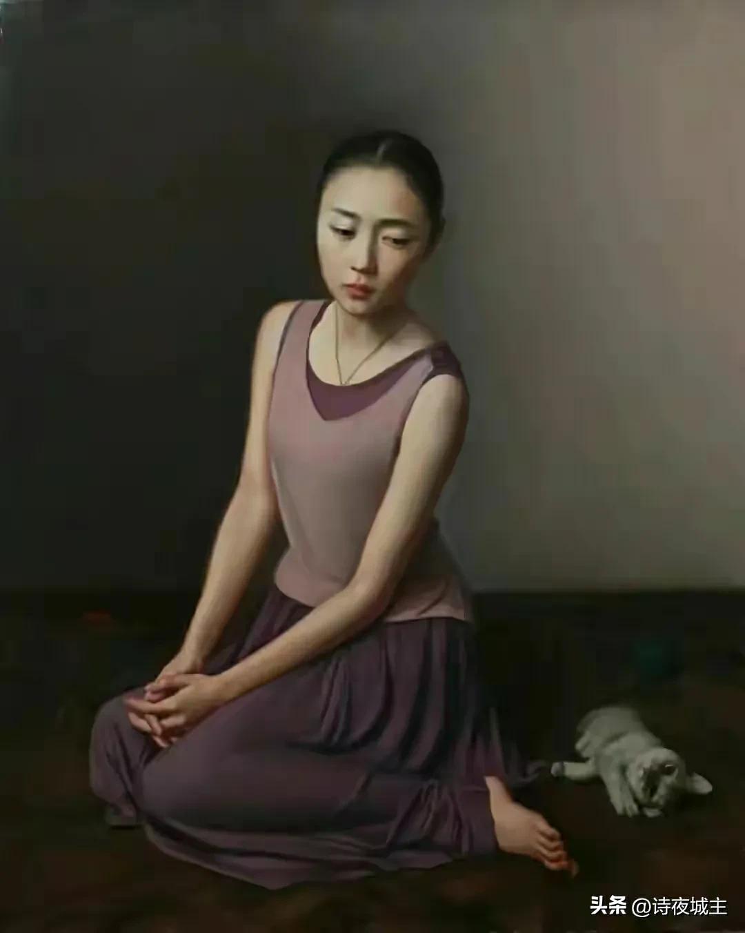 唯美写实人物油画欣赏,沈宇飞油画艺术欣赏