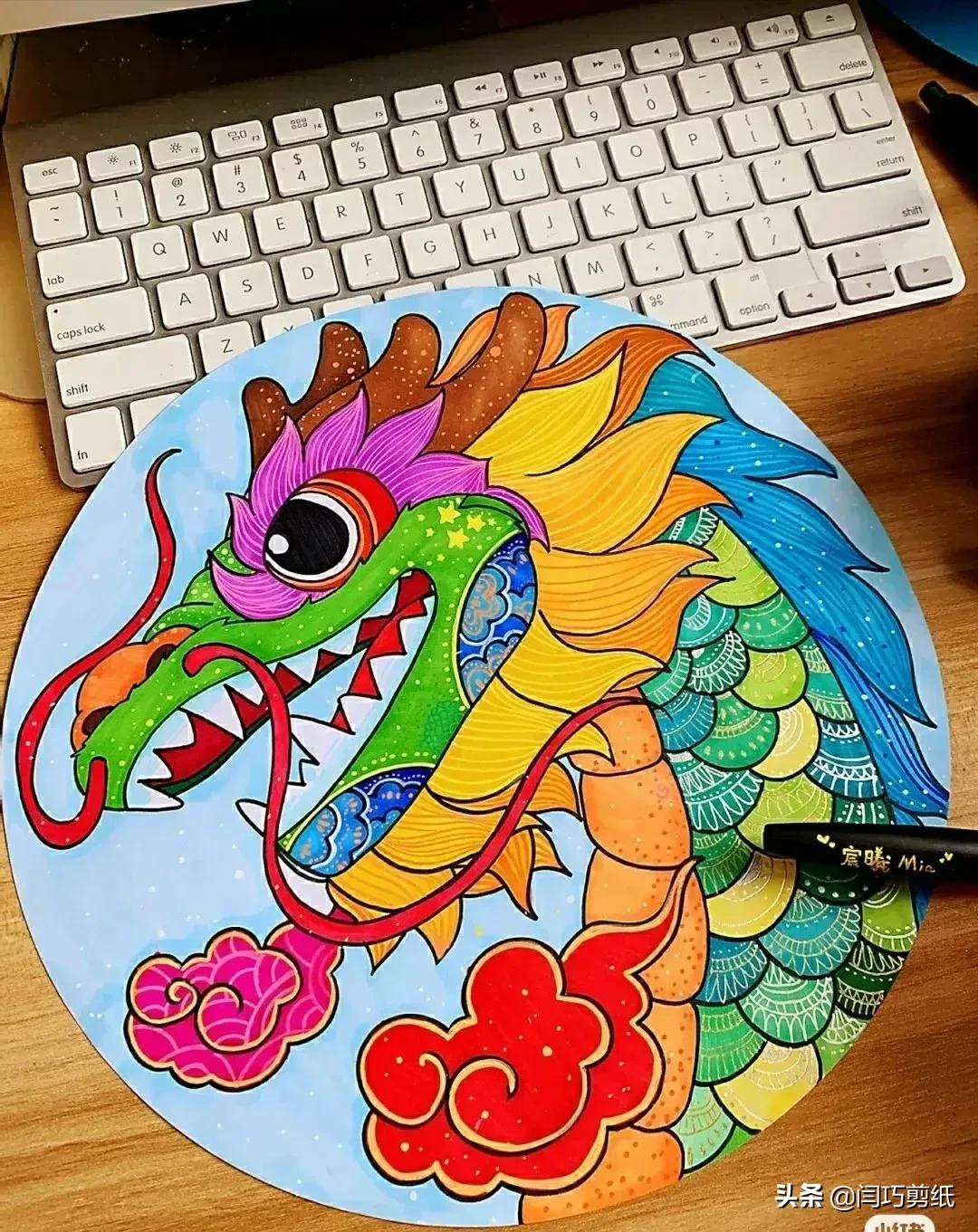 简单又好看的儿童创意画,儿童绘画创意4-6岁水彩笔或蜡笔