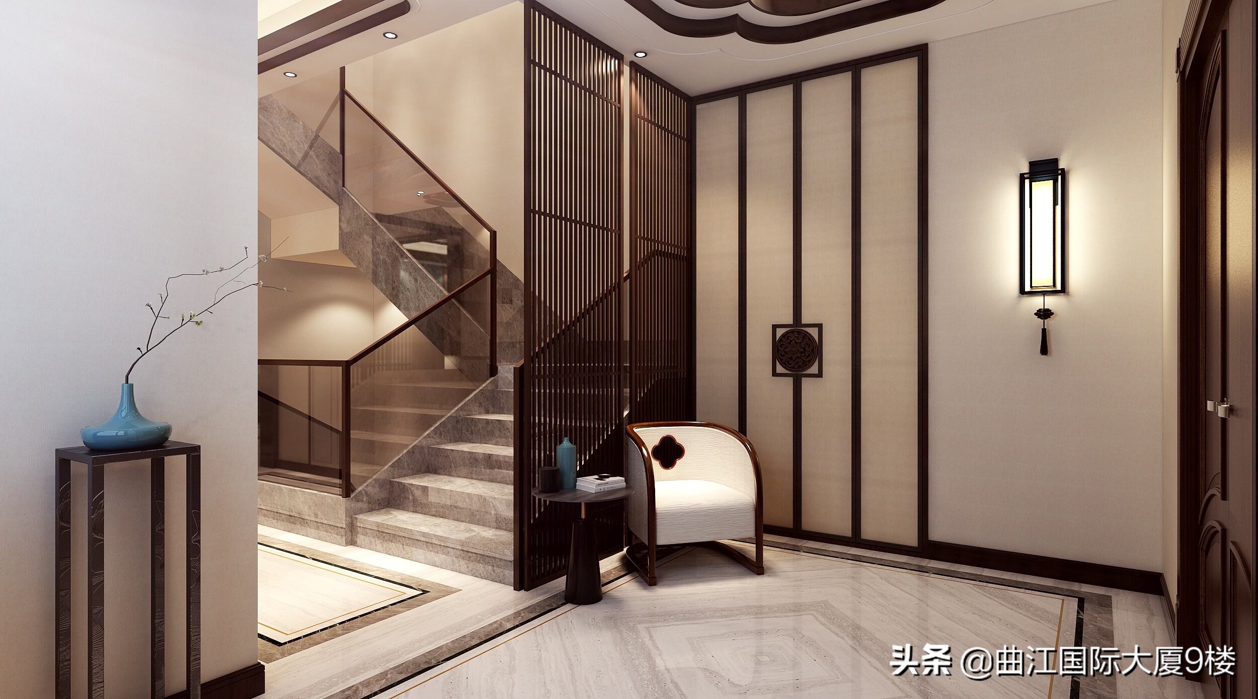 达观天下复式装修,达观天下一楼带院子