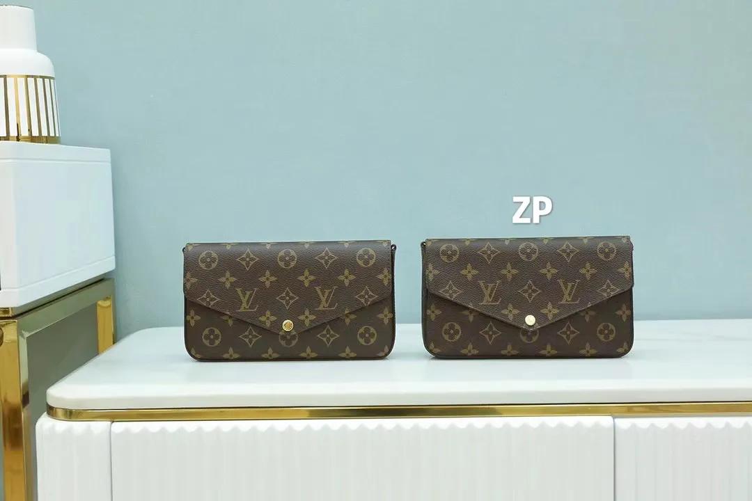 lvtwist水波纹链条包有镜子吗,lv三合一链条包外观花纹鉴定