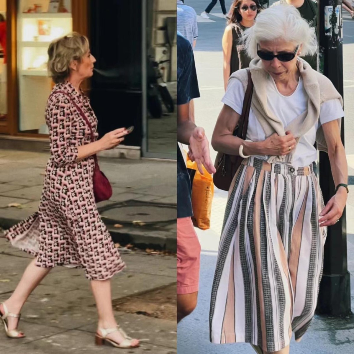 法国老年人穿搭,欧洲高级感老年人穿搭