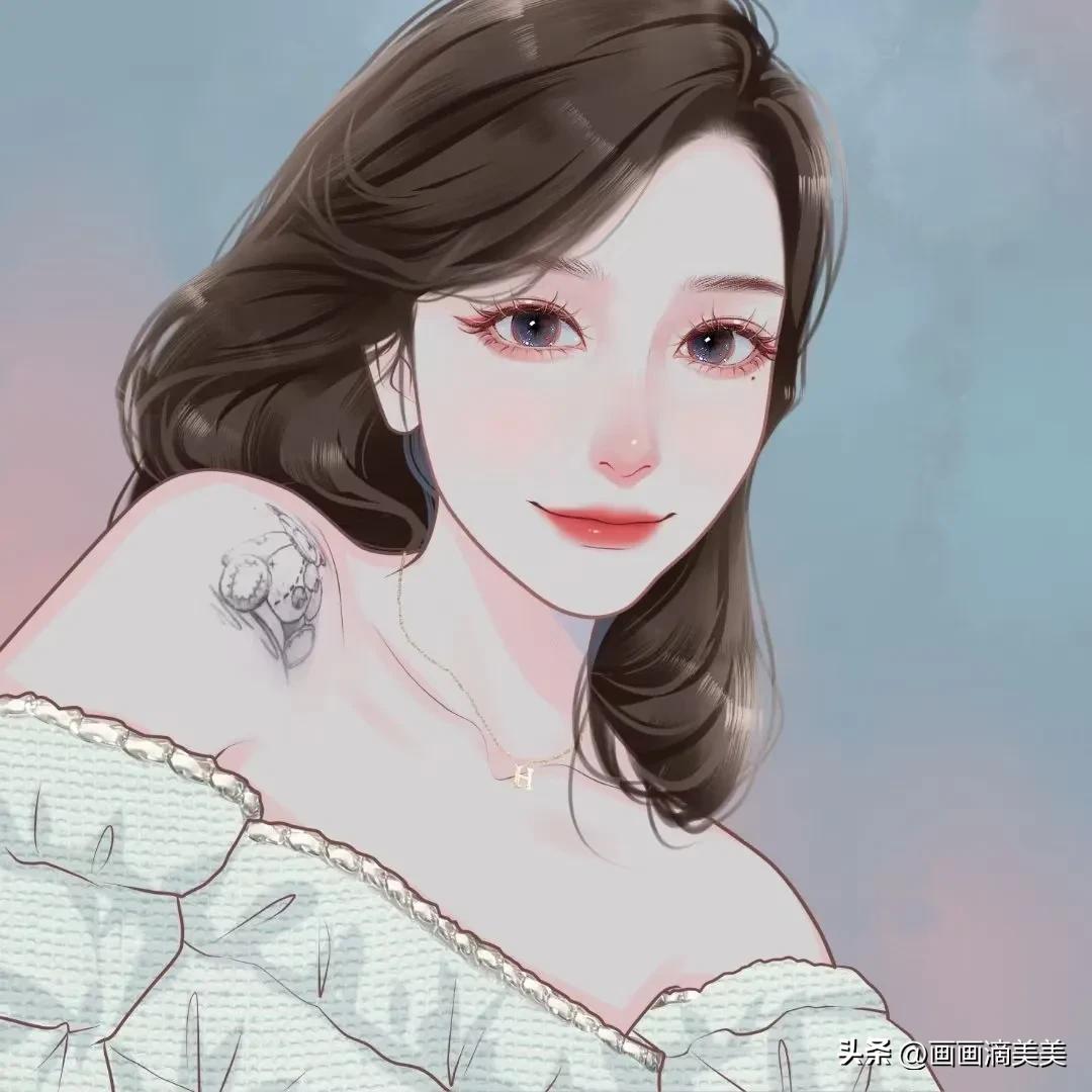 最新女生手绘头像高级质感,高颜值手绘头像女生复古