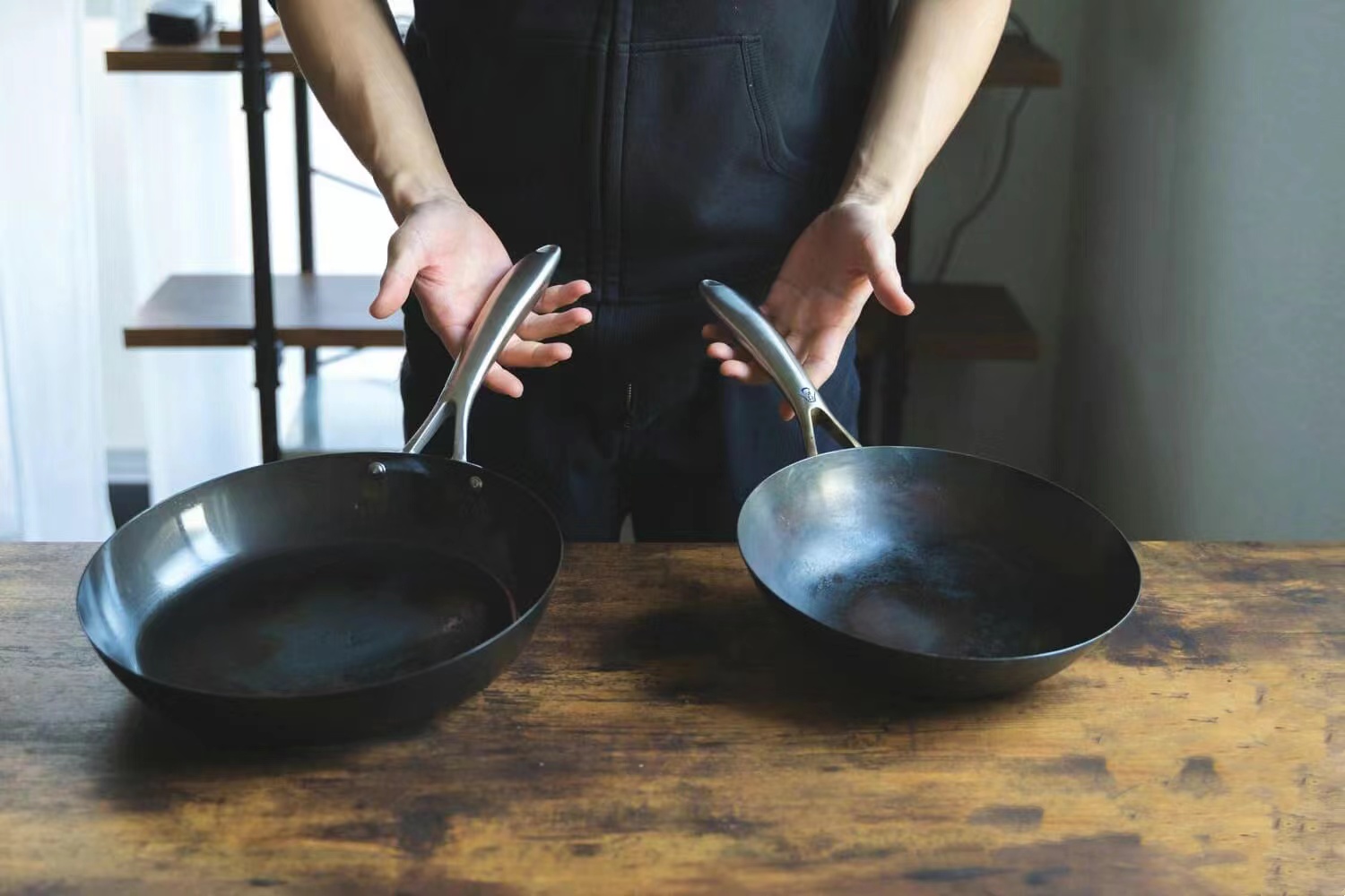 世界顶级轻便炒锅,全网最轻最薄铁锅