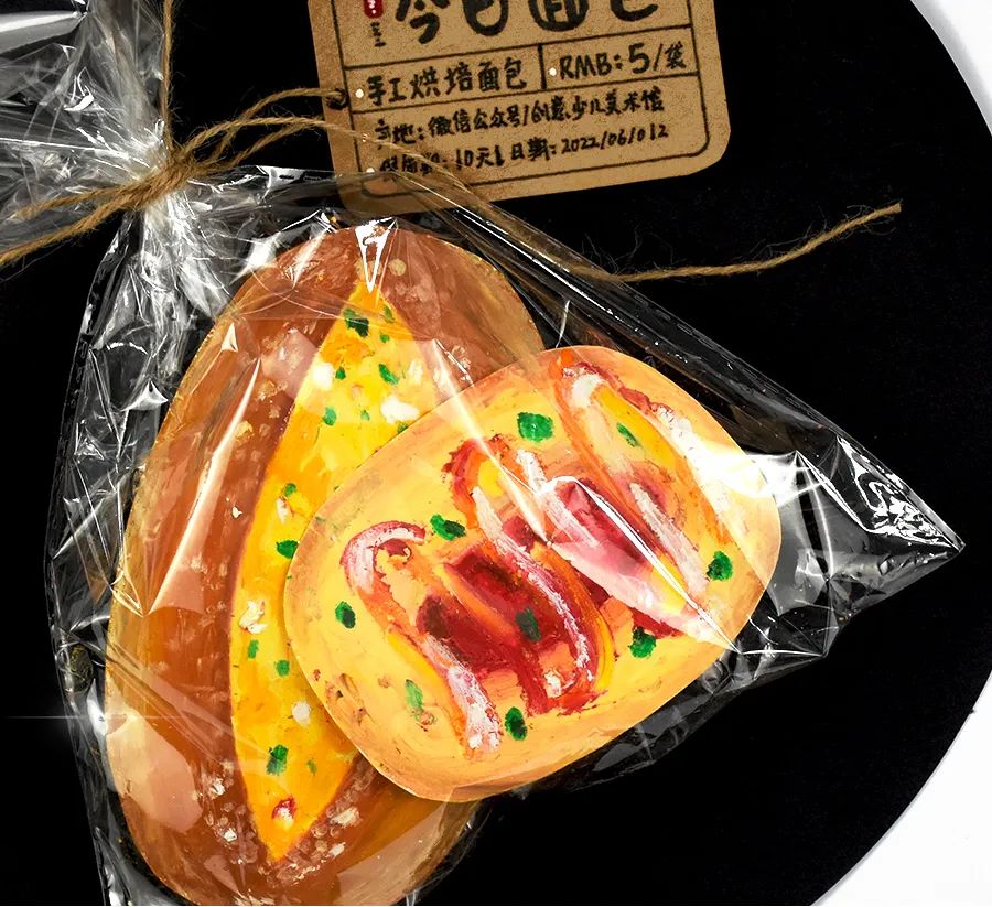 超软油画棒怎么捏迷你面包,好看油画棒教学