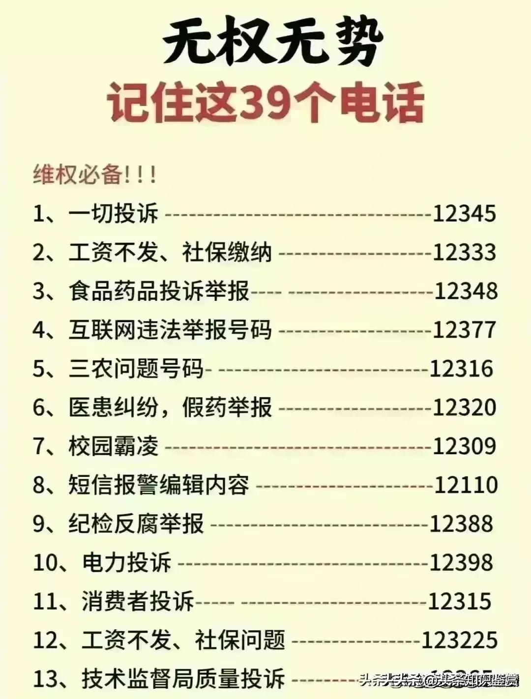 6个可以查所有的网站，无权无势千万要记住这39个电话
