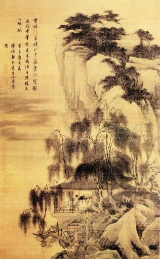 国画白描人物特点,国画的特点四个字概括