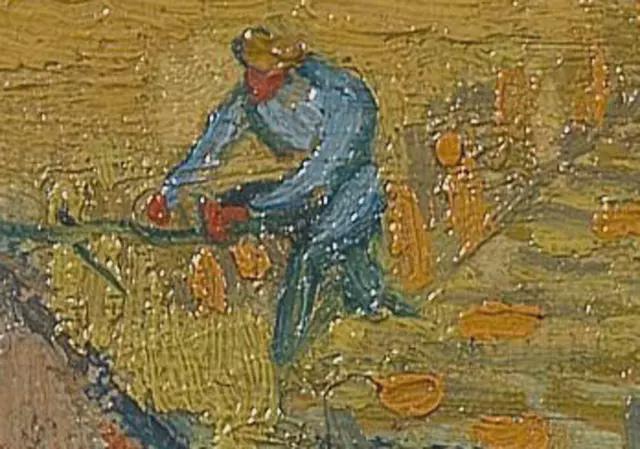 世界油画向日葵,梵高金色麦田油画临摹教程