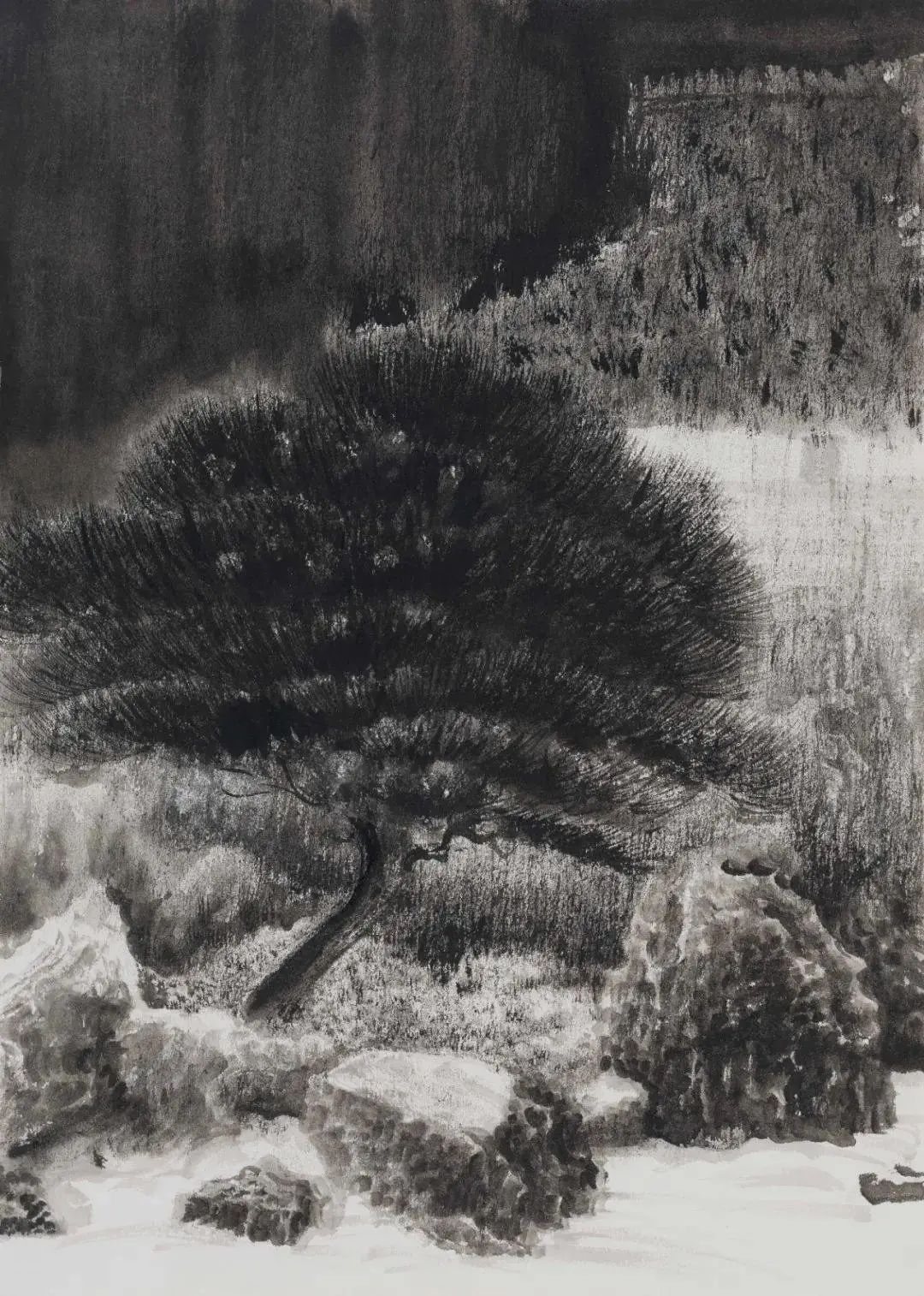 严谨细致的书法,水墨气韵生动的线描