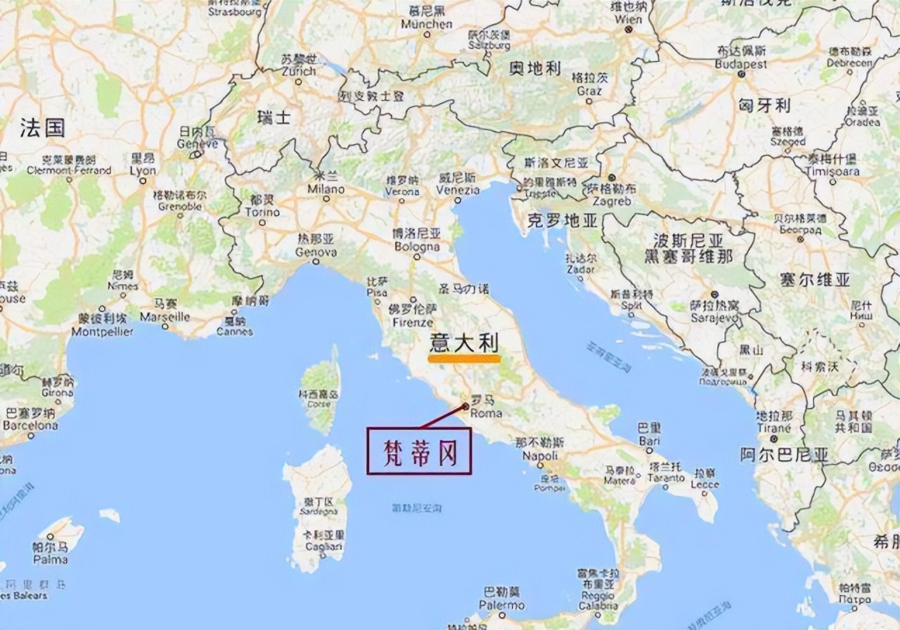 梵蒂冈0.44平方公里的面积多大,梵蒂冈没有和哪些国家建交