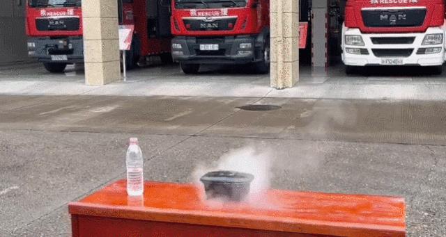 消防课堂食用自热火锅报警,自热小火锅安全性
