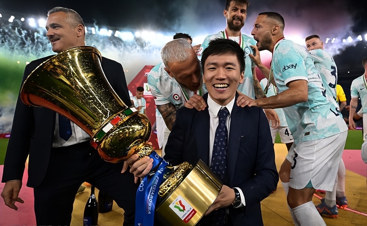 中国人张康阳主席在国际米兰历史上最多奖杯第三名