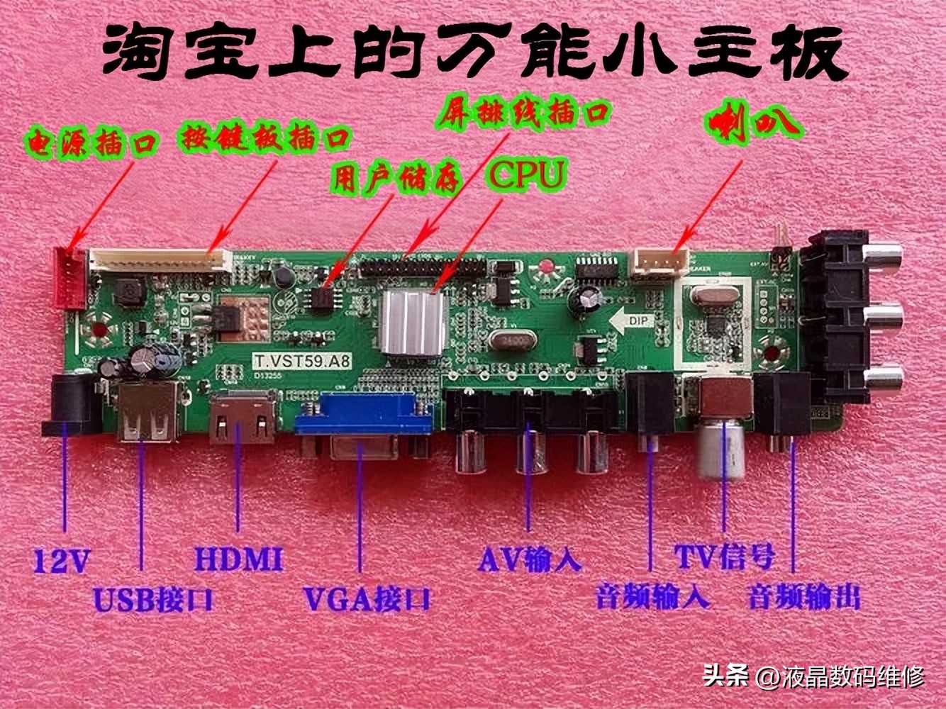 液晶电视主板工作原理讲解,液晶电视三合一主板背光电路原理
