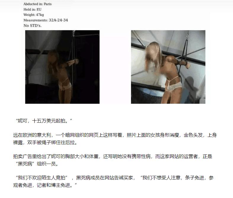 *奴性***女妓**，奴隶，备用*体器人官**库，那些骗走的人口在国外的遭遇。