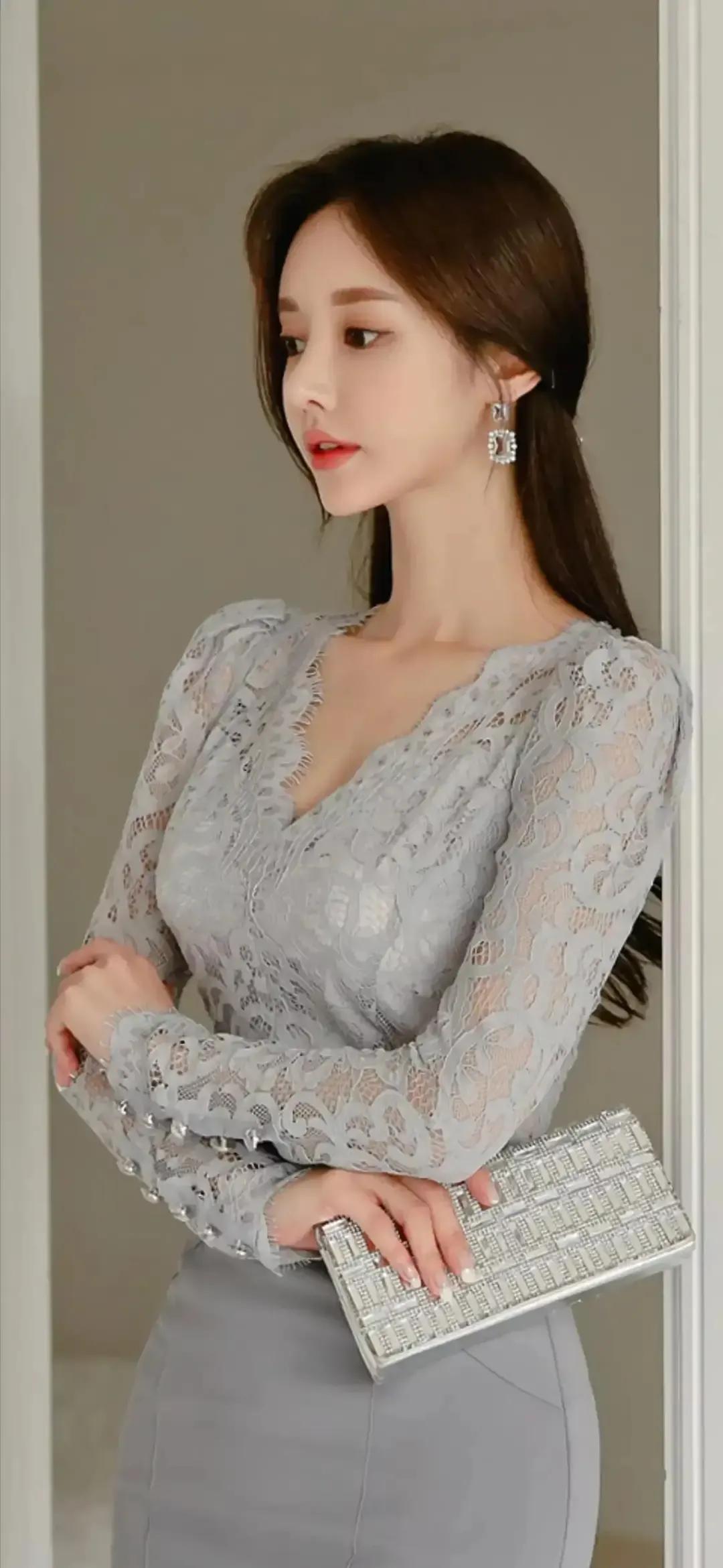 孙允珠高领修身毛衣美图,孙允珠高清美图