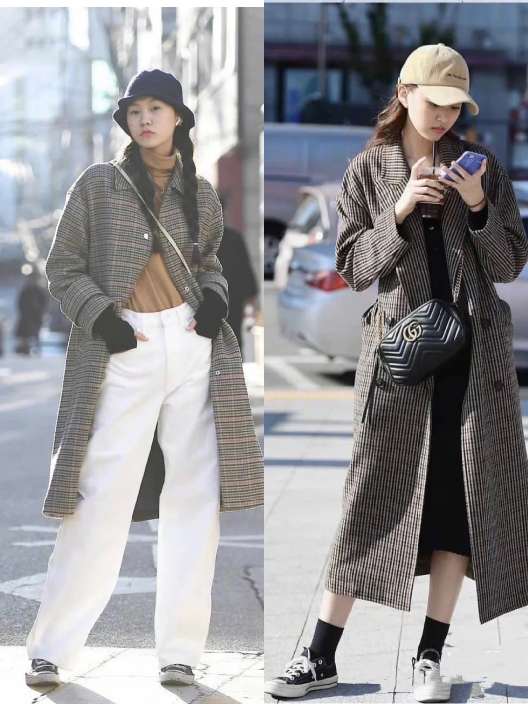 韩国小姐姐冬日简约气质穿搭日常,秋冬韩国小姐姐穿搭