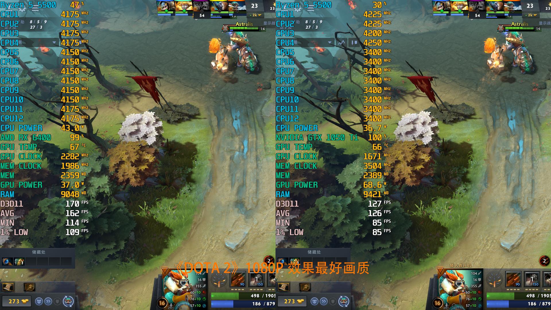 全新千元亮机卡怎么选，RX6400对比GTX1050Ti实测告诉你