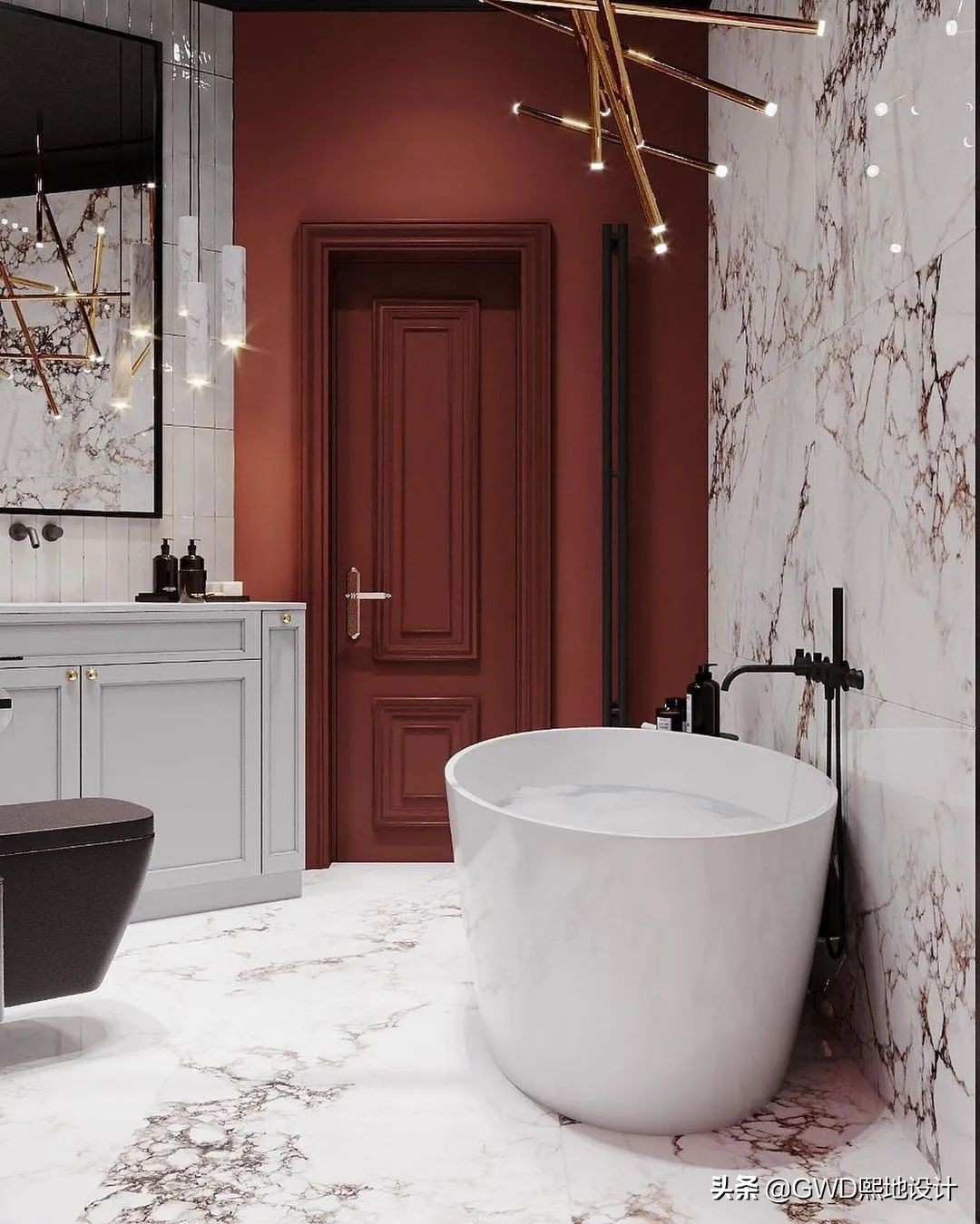 最美卫生间装修效果图,2021最火卫生间设计效果图