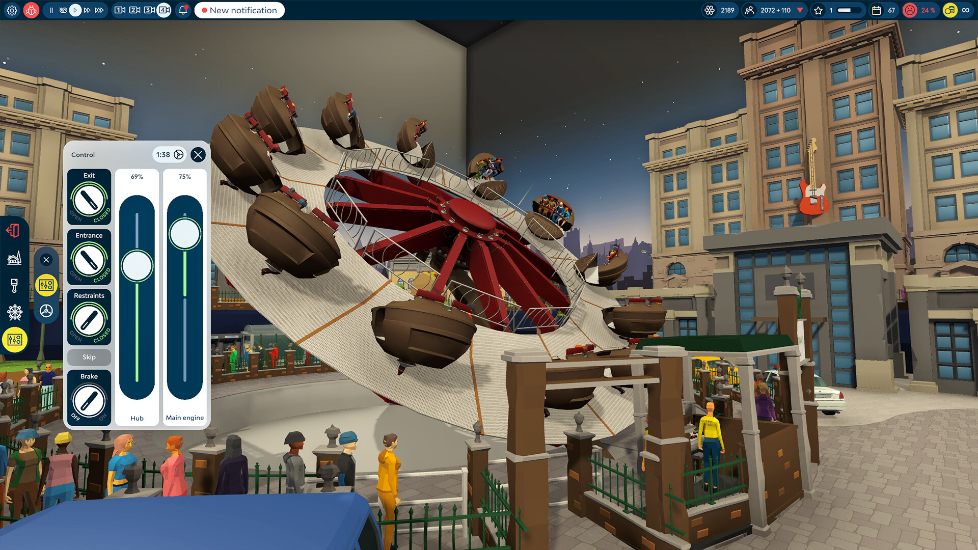 好玩的手机单机模拟经营游戏,一款经营游乐场的手游