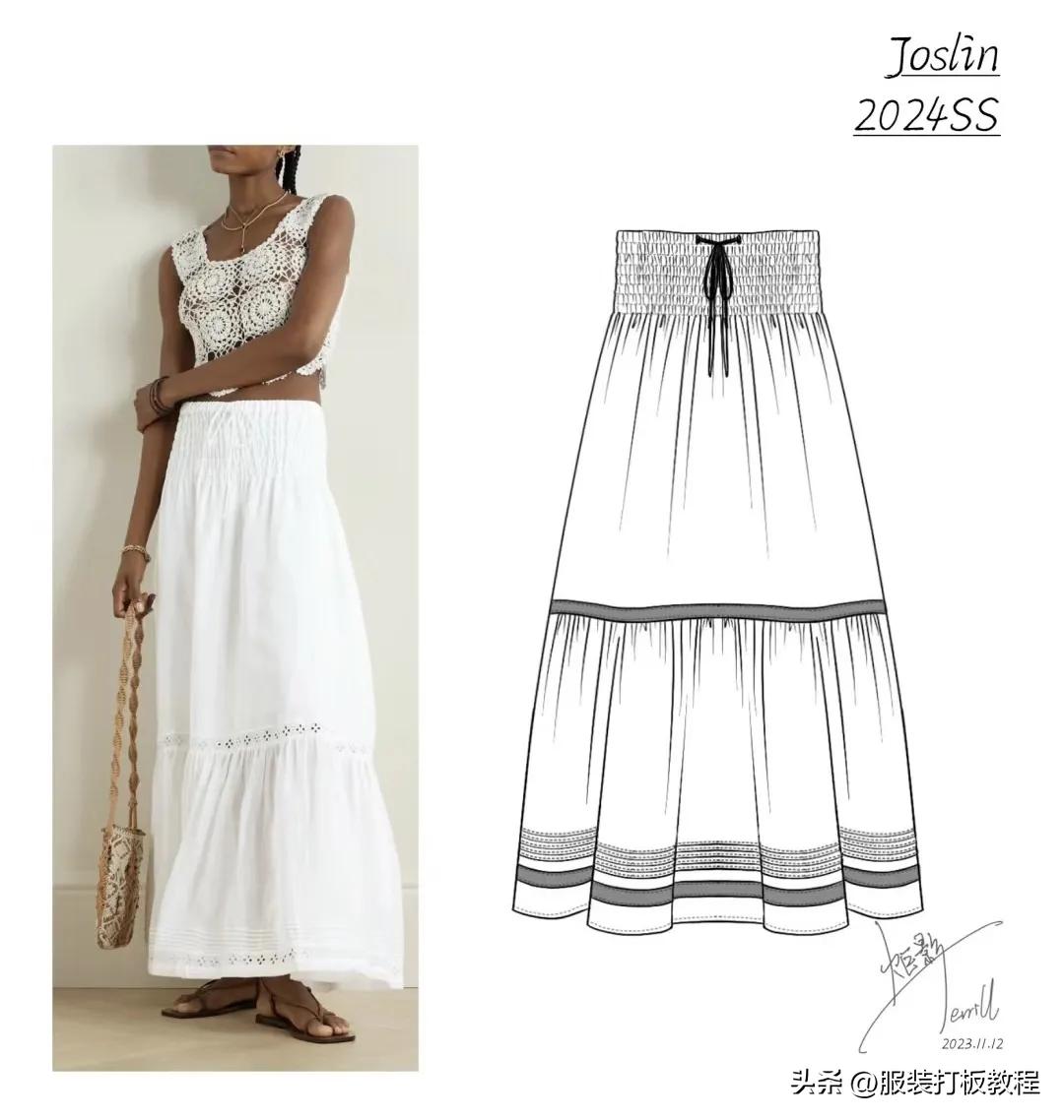 23款女装半身裙子制版教程附纸样图才智服装
