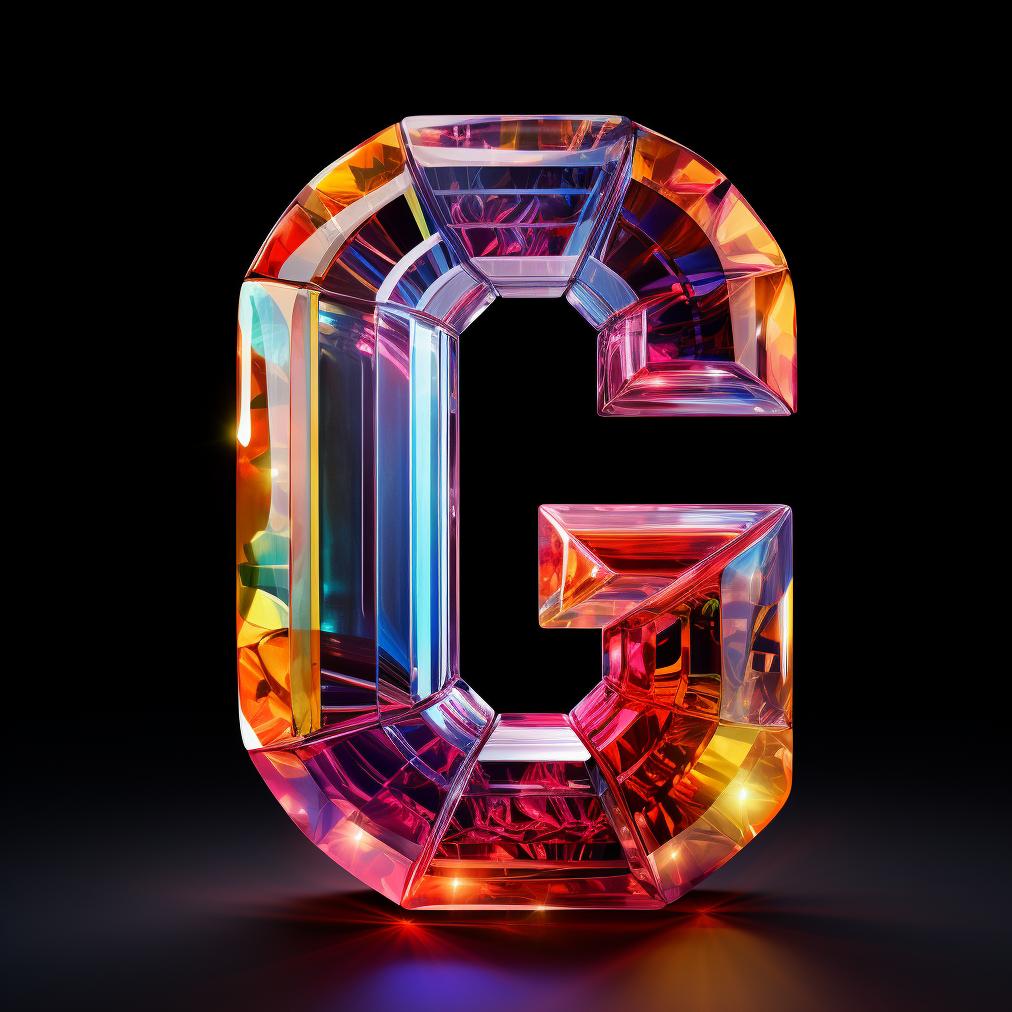 d字母设计,水晶字母设计