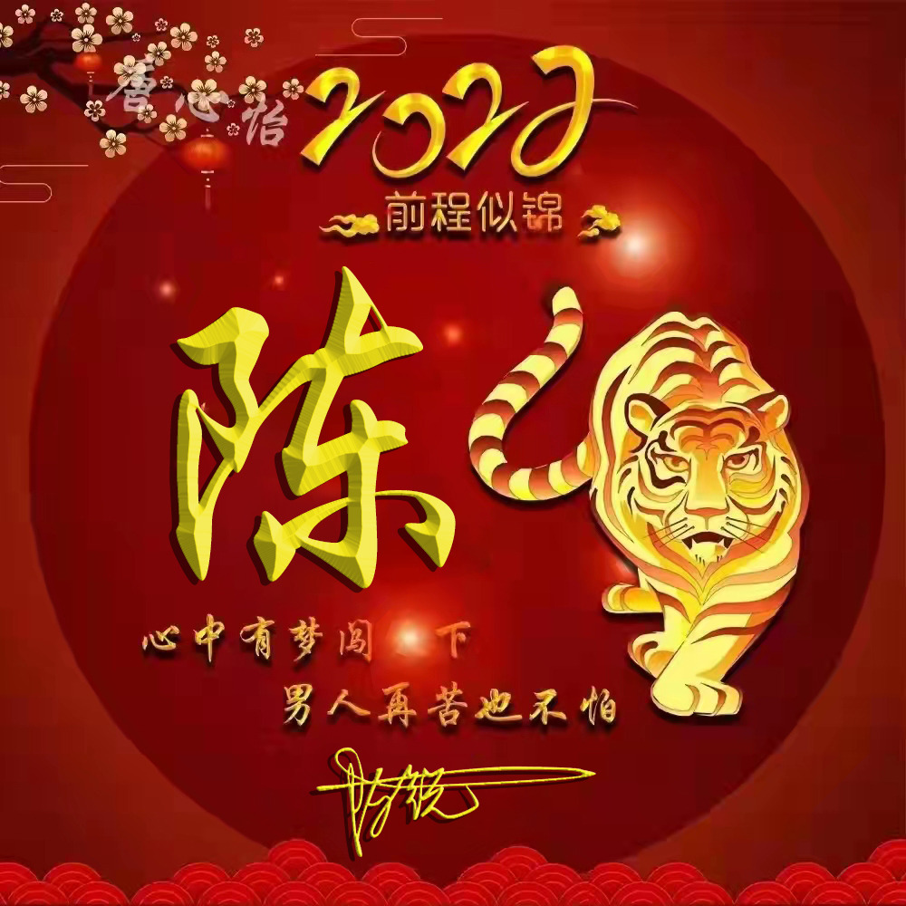 3d大气励志签名版微信姓氏头像,姓氏沉稳大气有格局的微信头像