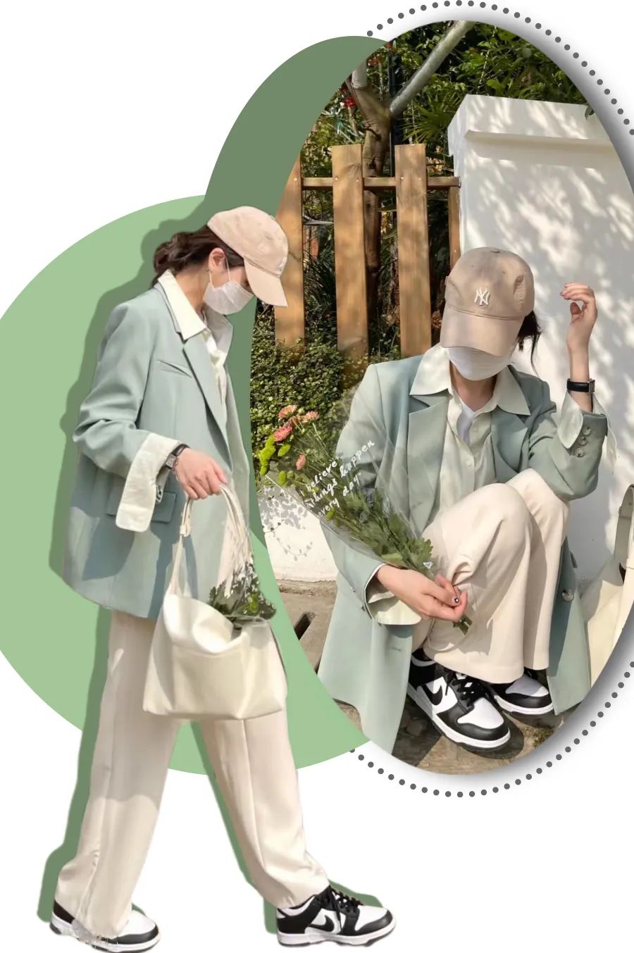 显瘦垂感阔腿慵懒风裤,阔腿裤垂坠感显腿细牛仔裤